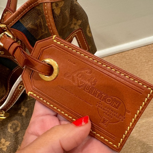 Authentic Louis Vuitton Monogram Tisse Sac Rayure GM Tote Bag - Picture 4 of 16